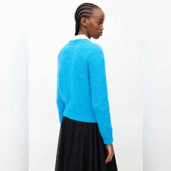 GANNI Soft Knit Cardigan With Crystal Buttons - Picture 7 of 9